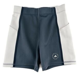 Adidas X Stella McCartney Two Tone Bike Shorts Sz XS Black Gray High Waist